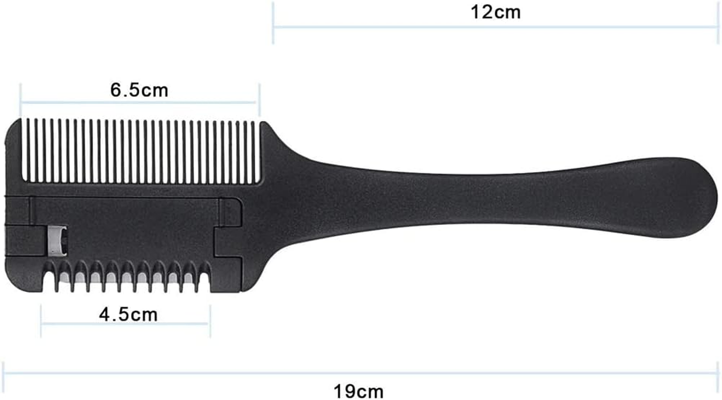 Etercycle Hair Cutter Comb, Hair Thinner Razor Comb with Extra 10 Pcs Replacement Razors, Hair Thinning Comb Slim Hair Cutting Trimming Comb Tool for Men Women Kids Thin & Thick Hair image number 1
