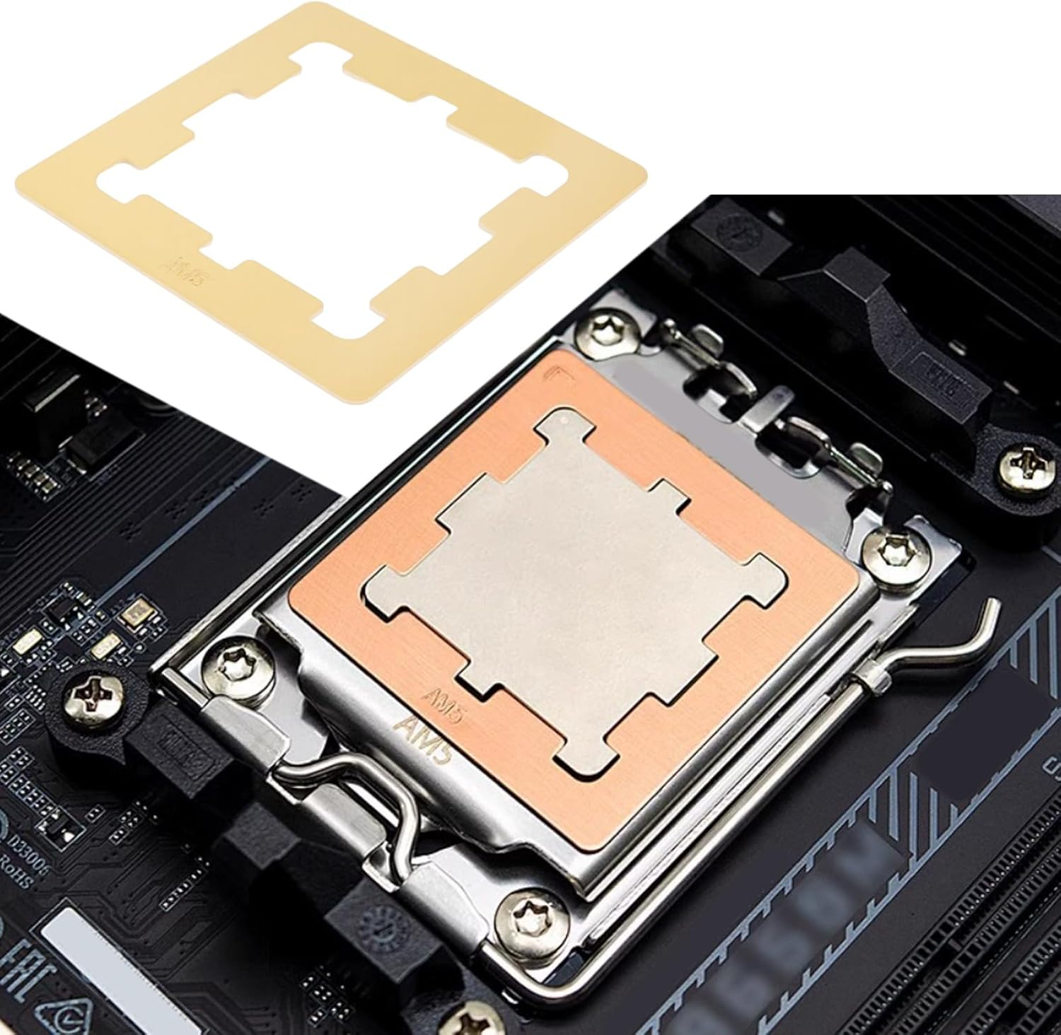 YINETTECH AM5 CPU Copper Contact Frame CPU Fixed Bucklecompatible with AMD 7950X 7700X 7900X 7600X