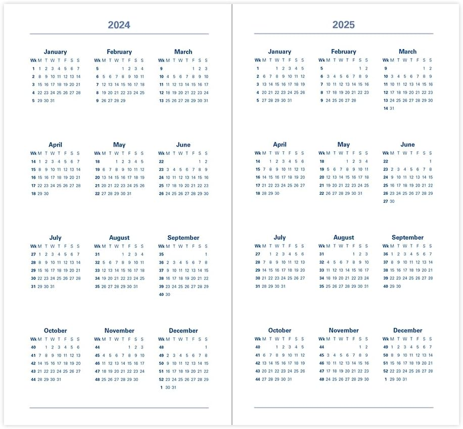 Letts of London Woodland Medium Pocket Week to View 2024 Diary, Pink