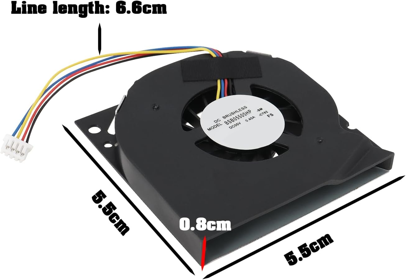 Emsea 1PC 4-Pin CPU Cooling Fan Compatible with Intel NUC7 Nuc7I5Bnh Nuc7I5Bnk Nuc7I7Bnh Series Compatible with NUC5 Nuc5I3Ryh Nuc5I3Ryk Fan Assembly image number 6