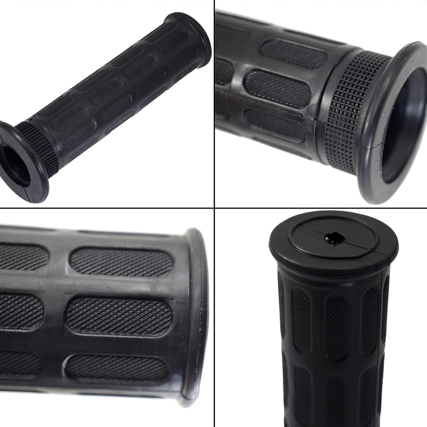 2 Pieces 30Mm Inner Diameter Antiskid Handle Cover Soft Rubber Replacement Handlebar Grips for Wheelbarrow(Black, 125Mm) image number 4