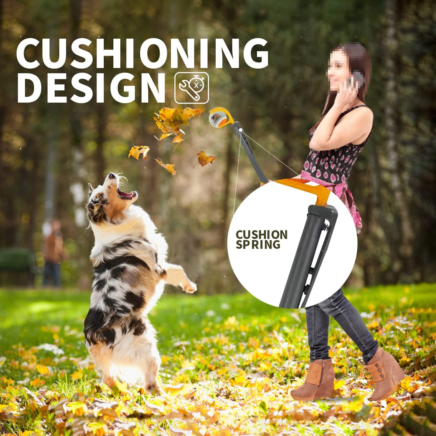 All for Paws Outdoor Dog Retractable Ball Thrower image number 5