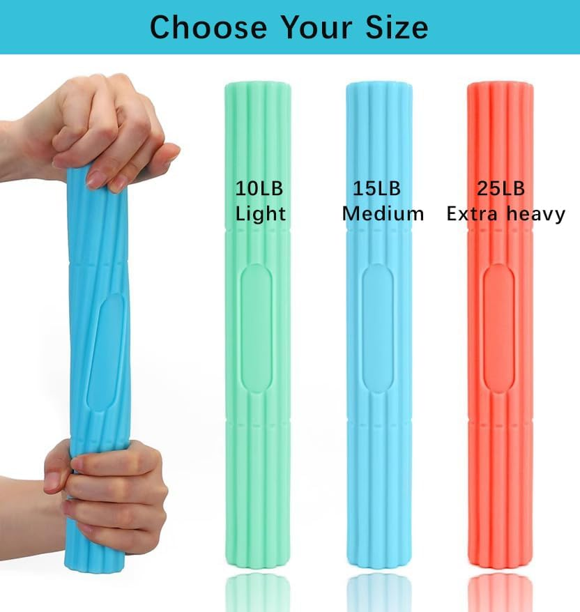 Flex Therapy Strengthener Bar for Tennis Elbow, 1Pcs Golfers Elbow, Tendonitis - Physical Therapy Resistance Bar for Wrist and Forearms Pain Relief (Blue) image number 3