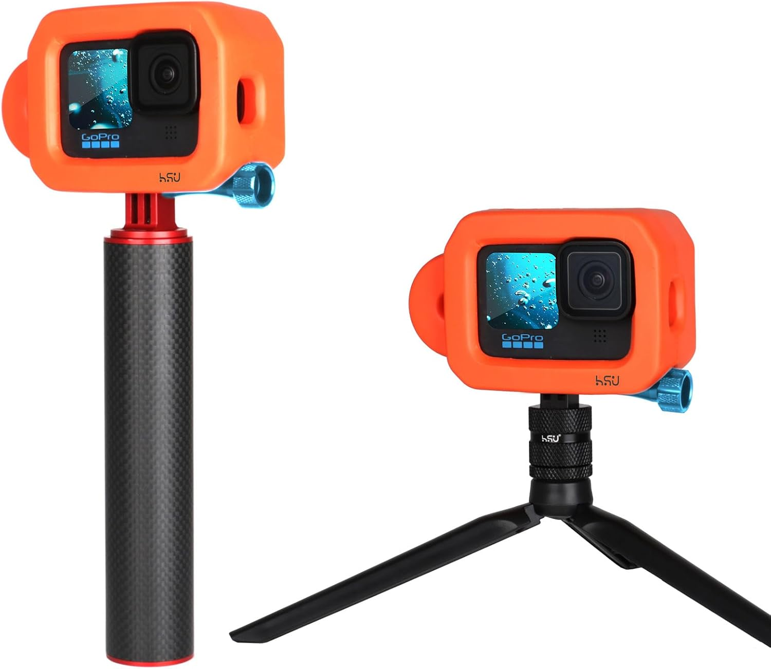 HSU Aluminum Alloy Extension Long Thumbscrews + Wrench for Gopro Hero 13, 12, 11, 10, 9, 8, 7, 6, 5, 4, Compatible with Gopro Media Mod, AKASO Campark and Other Action Cameras (Blue) image number 4