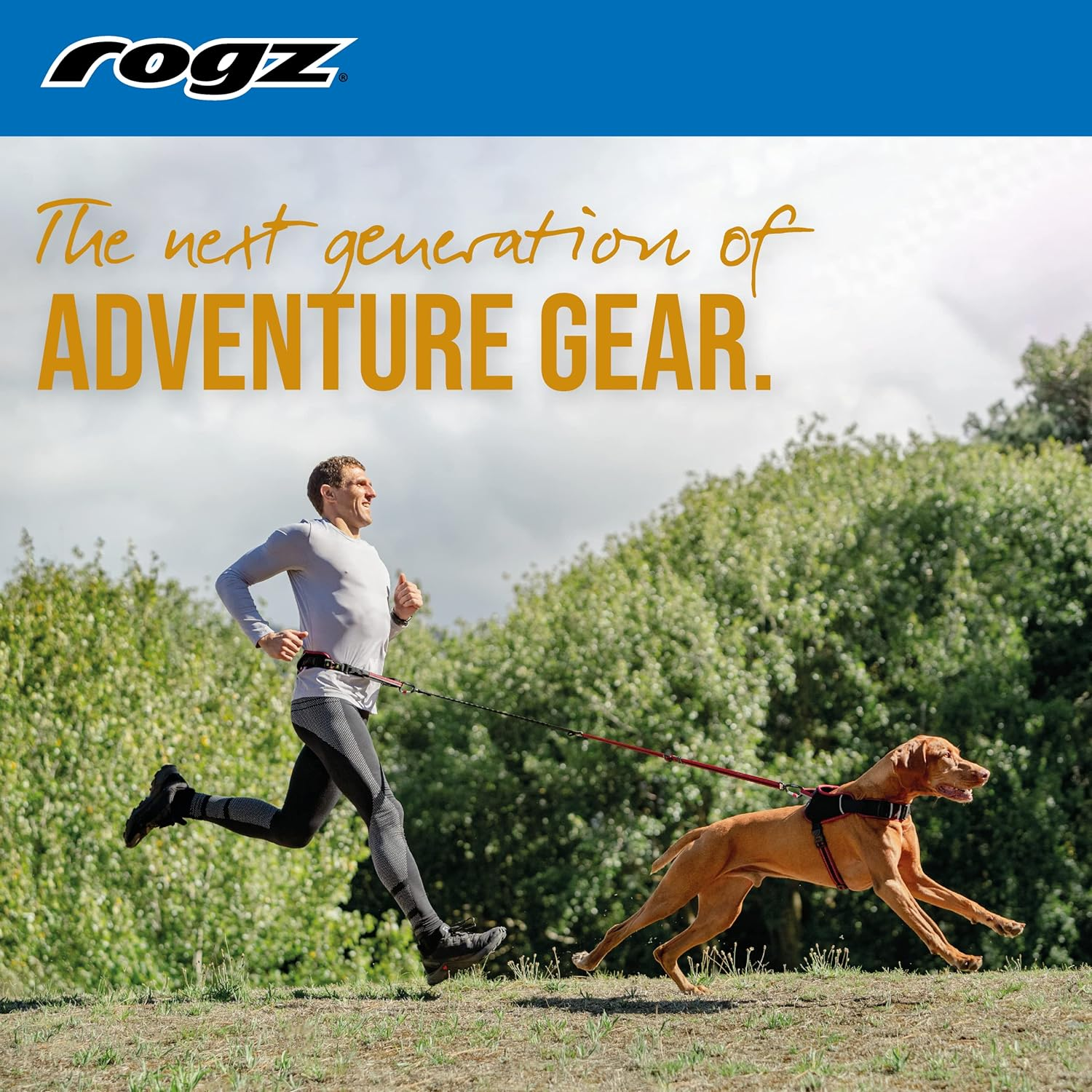 Rogz Airtech Sport Dog Belt and Lead, Burnt Ochre, Large/X-Large image number 3