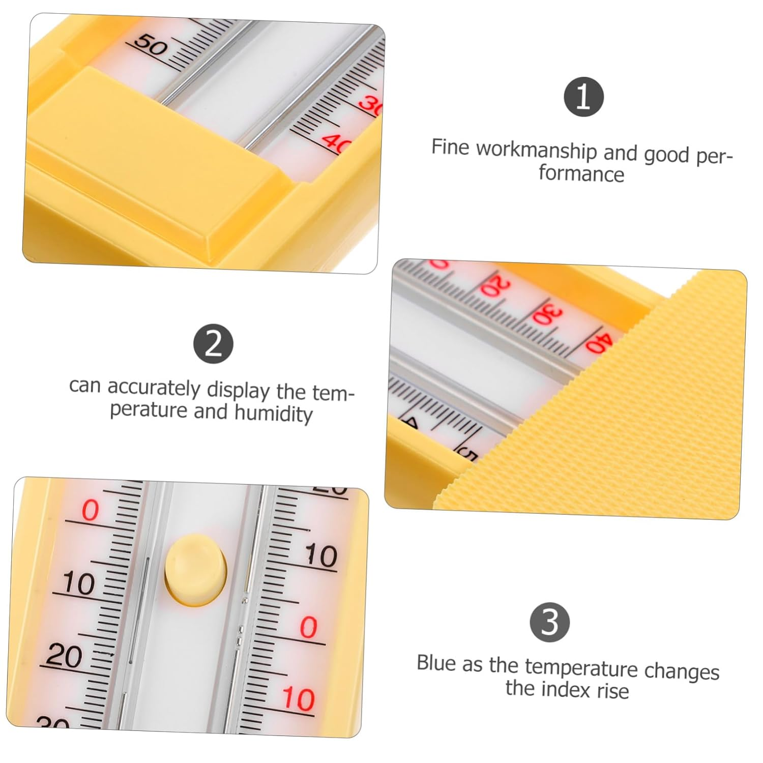 KICHOUSE Outdoor Indoor Temperature Gauge Max/Min Thermometer Celsius and Fahrenheit Garden Humidity Meter Sturdy and Accurate Thermometer for Greenhouse image number 5