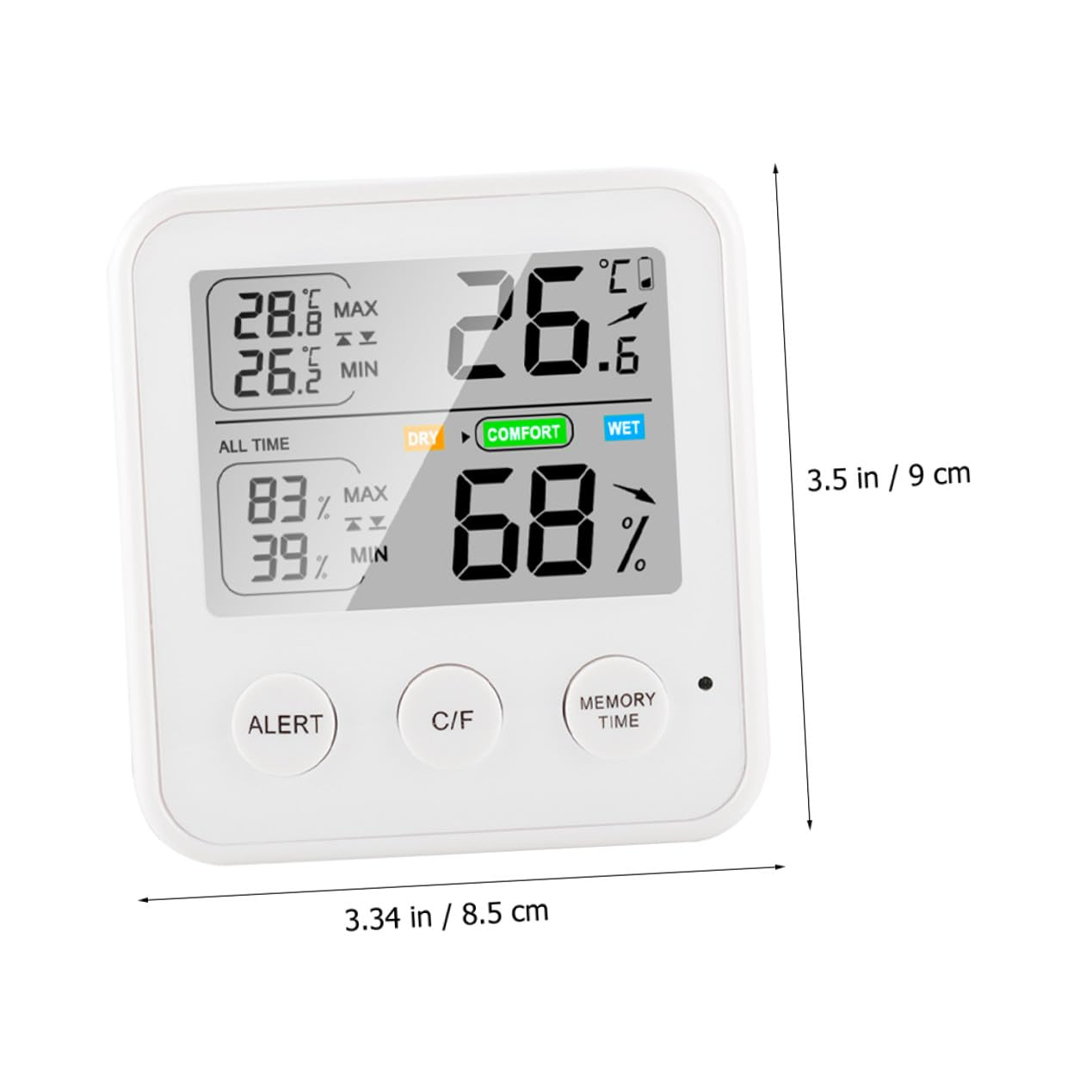 Ifundom High Precision Digital Hygrometer Thermometer Indoor Temperature Humidity Monitor with LCD Display for Home Office Kitchen Bedroom Use image number 3