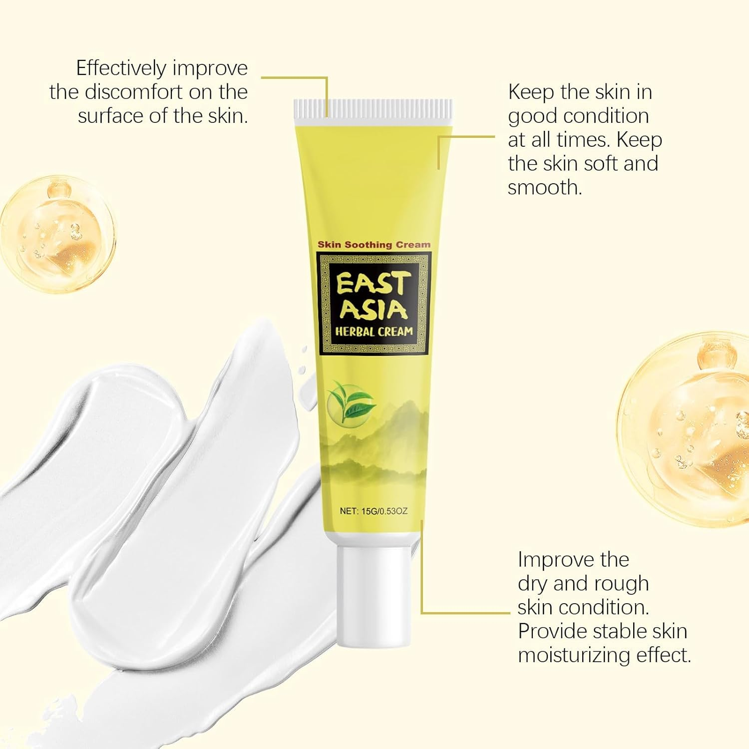 East Asian Natural Herbal Set, Chinese Eczema Lotion, Natural Moisturising Face and Body Moisturizer, Hydrating Soothing Skin Care, Nourishing Formula for All Skin Types (4Pcs) image number 6