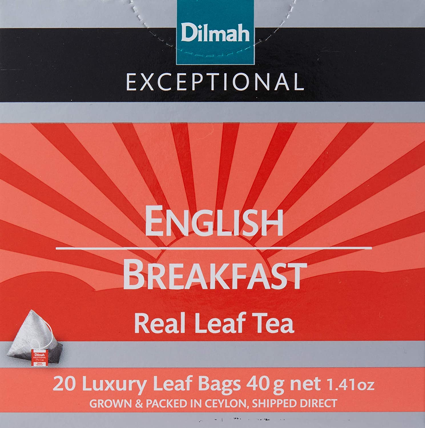 Dilmah Exceptional English Breakfast, 40 Grams