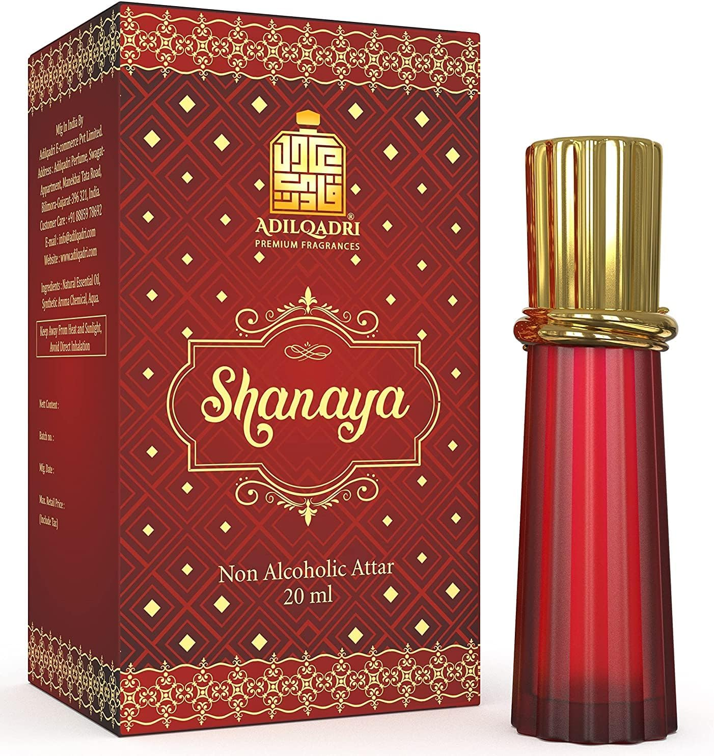 Green Velly Adilqadri Shanaya Luxury Unisex 100% Alcohol Free Long Lasting Attar Perfume (20 ML)