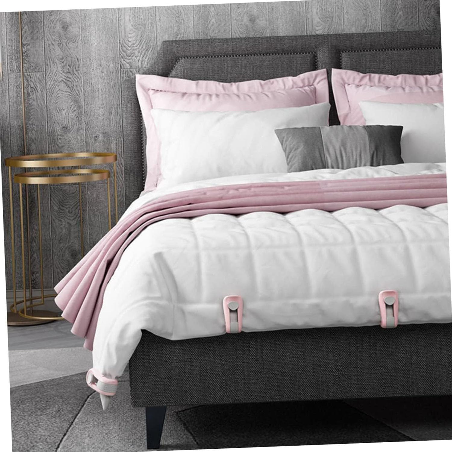 16Pcs Quilt Duvet Clips,Non-Slip Bed Sheet Clips,Clip No Pins Safe Design,Padded Clips Blanket Fasteners to Secure Bedding for Preventing Comforters from Shifting inside Duvet Cover image number 2