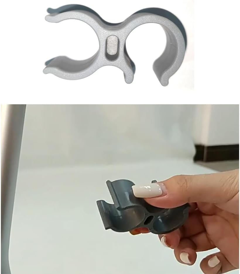 2 Pack Shower Chair Shower Head Holder Handheld Shower Clip Tube Clamp Bracket for inside Shower Bath Chair Tub Transfer Bench Shower Stool Shower Seat Bathtub Chair Bath Seat