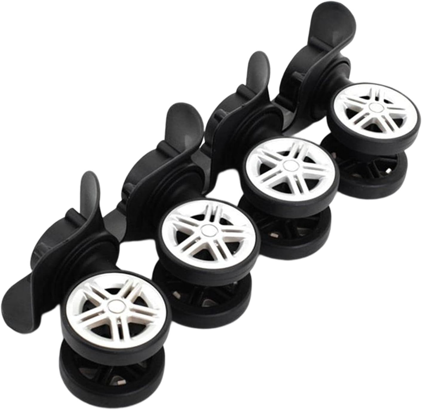 Ronyme 4 Pieces Luggage Suitcase Wheels Left and Right Swivel Wheel Spinner Wheels Accessory image number 2