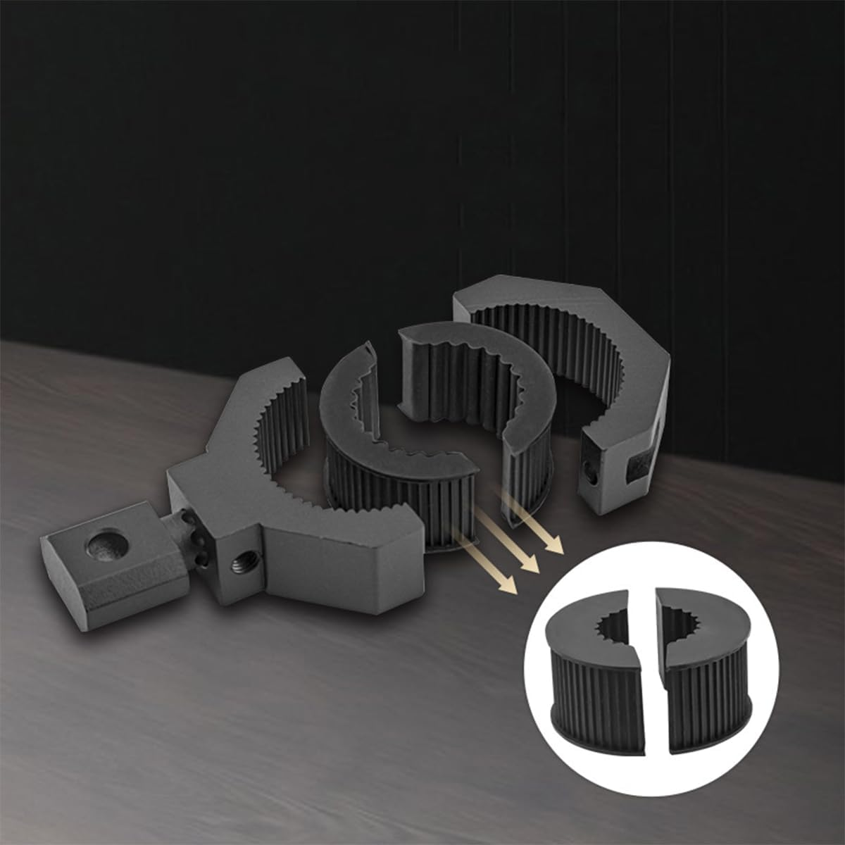 NUZAMAS LED Lights Bar Mounting Bracket Clamp Kits Black Light Bar Bracket Kit 1.25In Vertical Bar Tube Clamp Roof Roll Cage Holder for Motorcycle Car Bar Guard ATV UTV