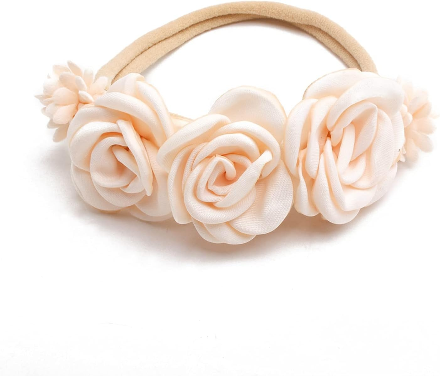 Bfnaagirl Baby Girl Headbands Nylon Flower Elastic Hairbands 3Pcs Hair Accessories Gift for Newborn Infant Toddlers (19A#) image number 2