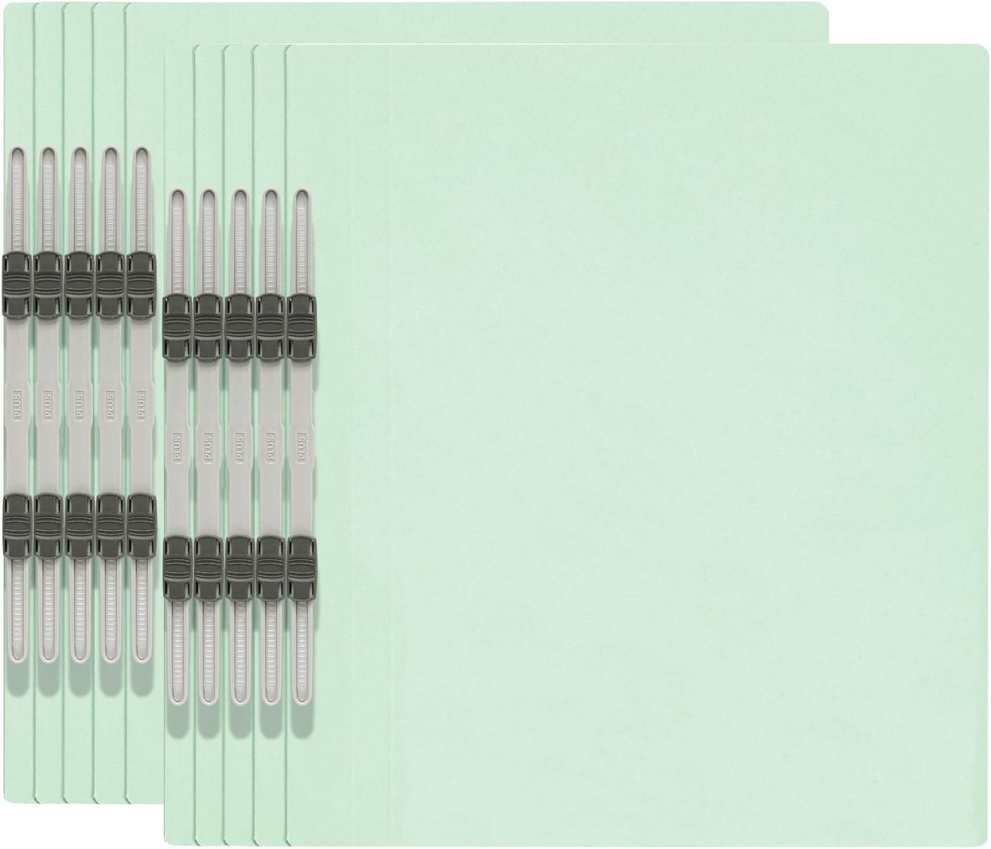 Plus #021NP 78-597 Flat File, A4 Vertical, 2 Holes, Pack of 10, Yellow