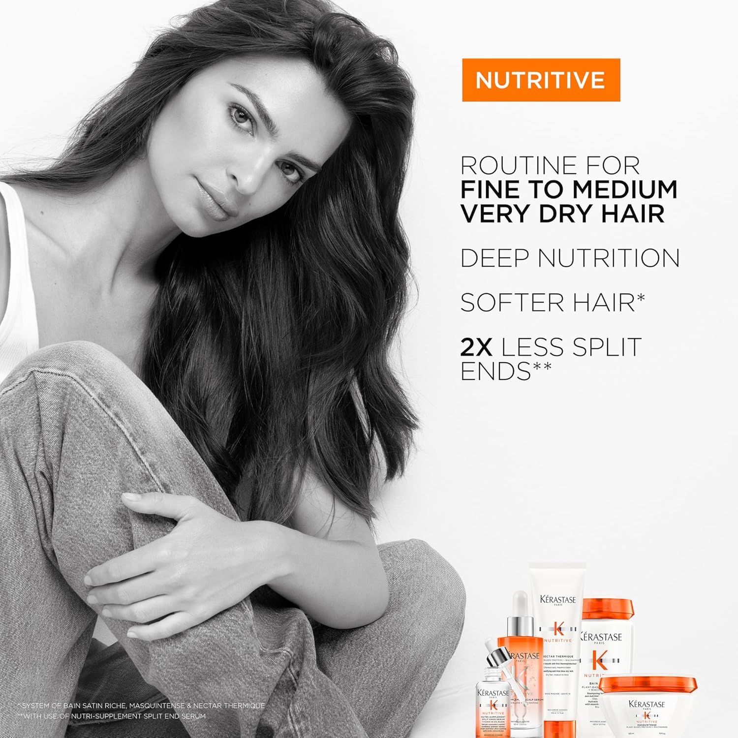 K&eacute;rastase Nutritive, Hair Treatment for Very Dry, Fine to Medium Hair, Moisturising and Nourishing, Paraben-Free, Masquintense Deep Nutrition Soft Mask, 200 Ml image number 2