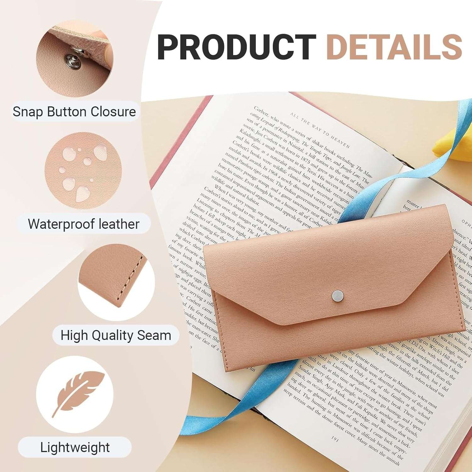 JOWILIN 3 Pcs Cash Envelopes Bag, PU Leather Cash Money Pouchs, Reusable Cash Budget Wallet, Money Envelopes for Birthday, Wedding, Graducation, Holidays, Spring Festival (Black, Pink, Brown)