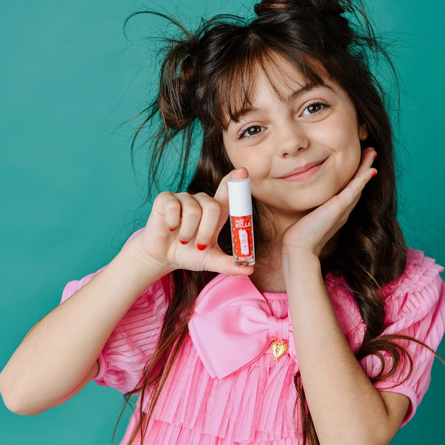 Miss Nella Fairy Kiss Lips & Tips Duo Scented Lip Gloss + Glitter Nail Polish for Children with Removable, Water-Based and Odour-Free Formula image number 6