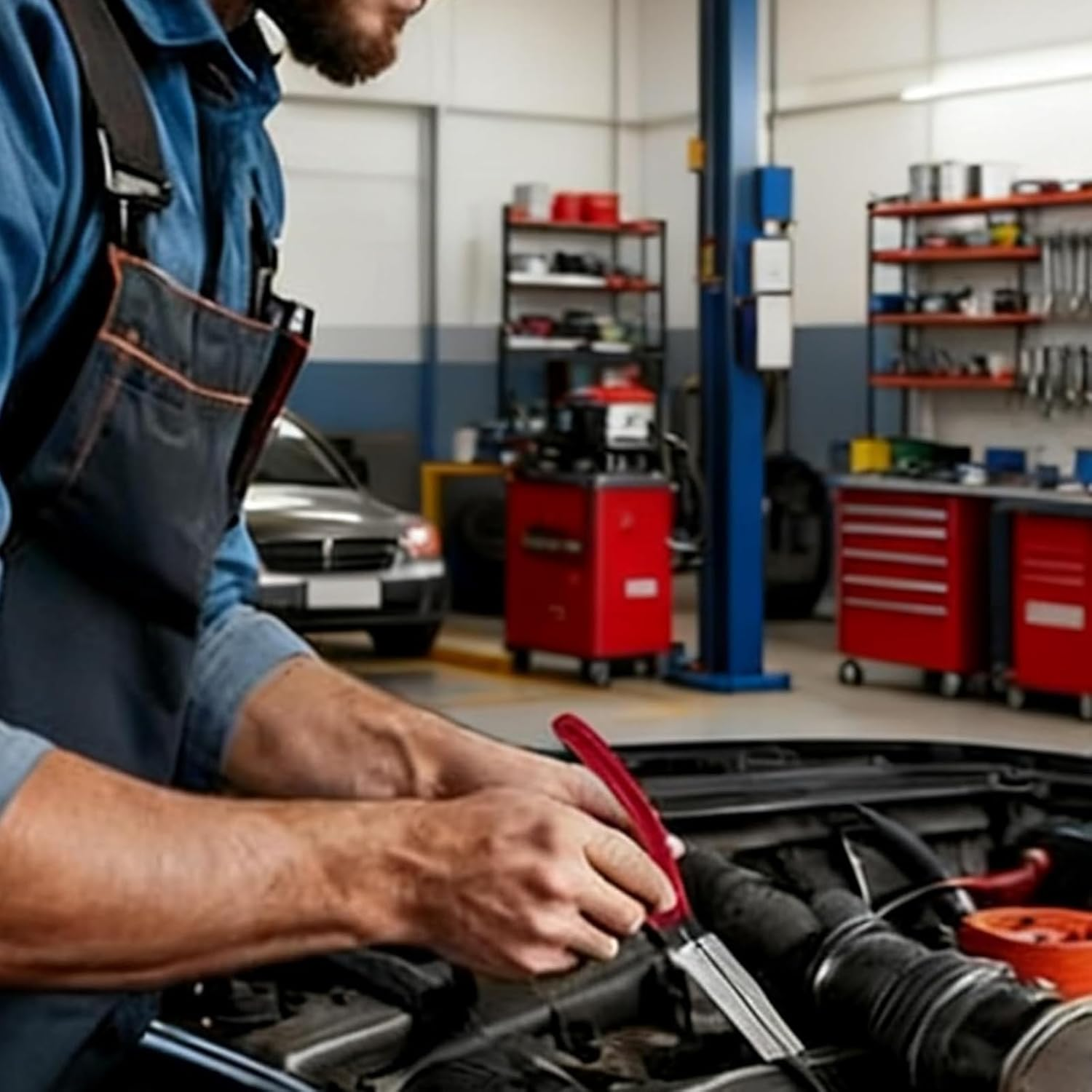 Electrical Disconnect Pliers Connector Separator, Universal Multi Electrical Plier Wire Quick Disconnect, Hose Clamp Pliers Connector Removal Tool for Car, Truck Wiring Harness Repair image number 4