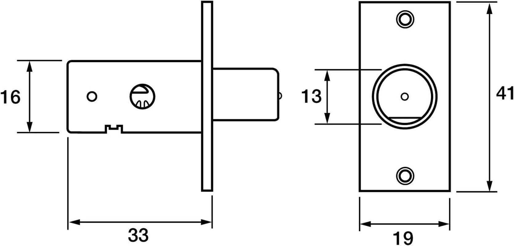 Yale P-2PM444-WE-2 Door Security Bolt, White Finish, Pack of 2, Standard Security, Visi Packed, Suitable for Hinged and Wooden Doors image number 5