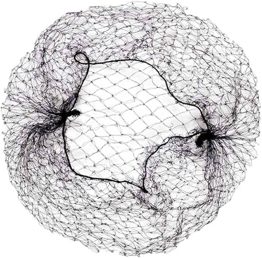 Rise World OMORFIEER Hair Nets for Buns - 20 Pcs, 30 Inch Black, Unisex, Invisible Elastic Edge, Latex Free, Breathable, Disposable, Ballet & Dance Hair Nets, Food Service image number 3