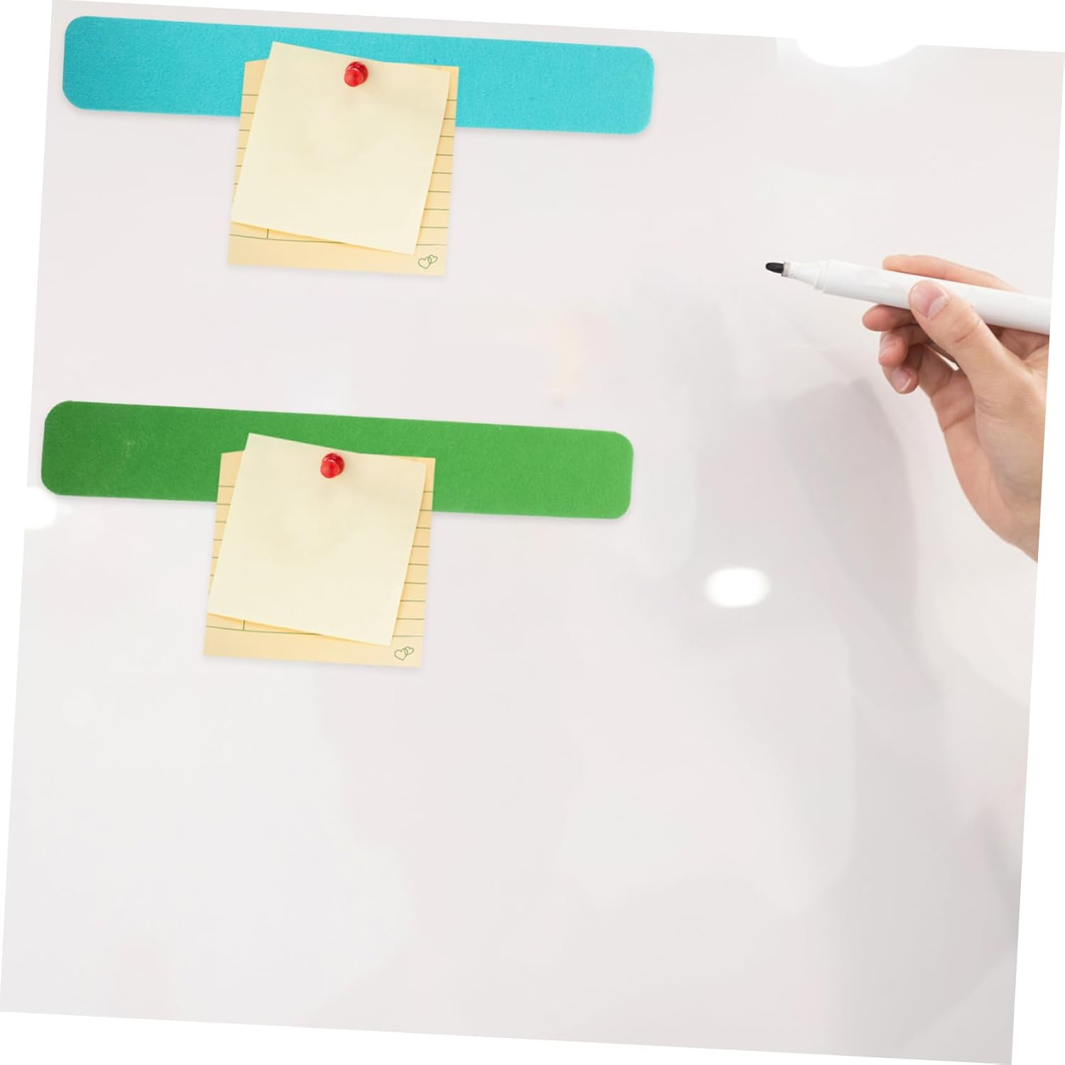 UTHCLO 4Pcs Felt Bulletin Board Strips Decorative Adhesive Strips for Home Office and Classroom Use Material for Organizing Photos and Messages