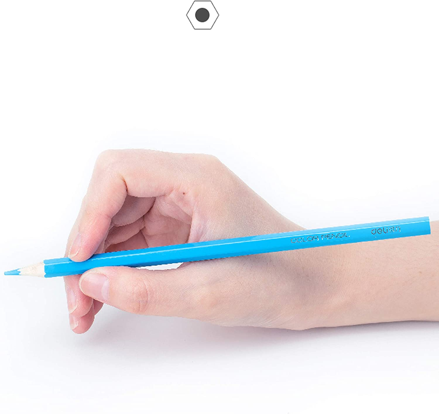 Deli Colored Pencils for Coloring Drawing Sketching, Set of 48 Colors image number 6