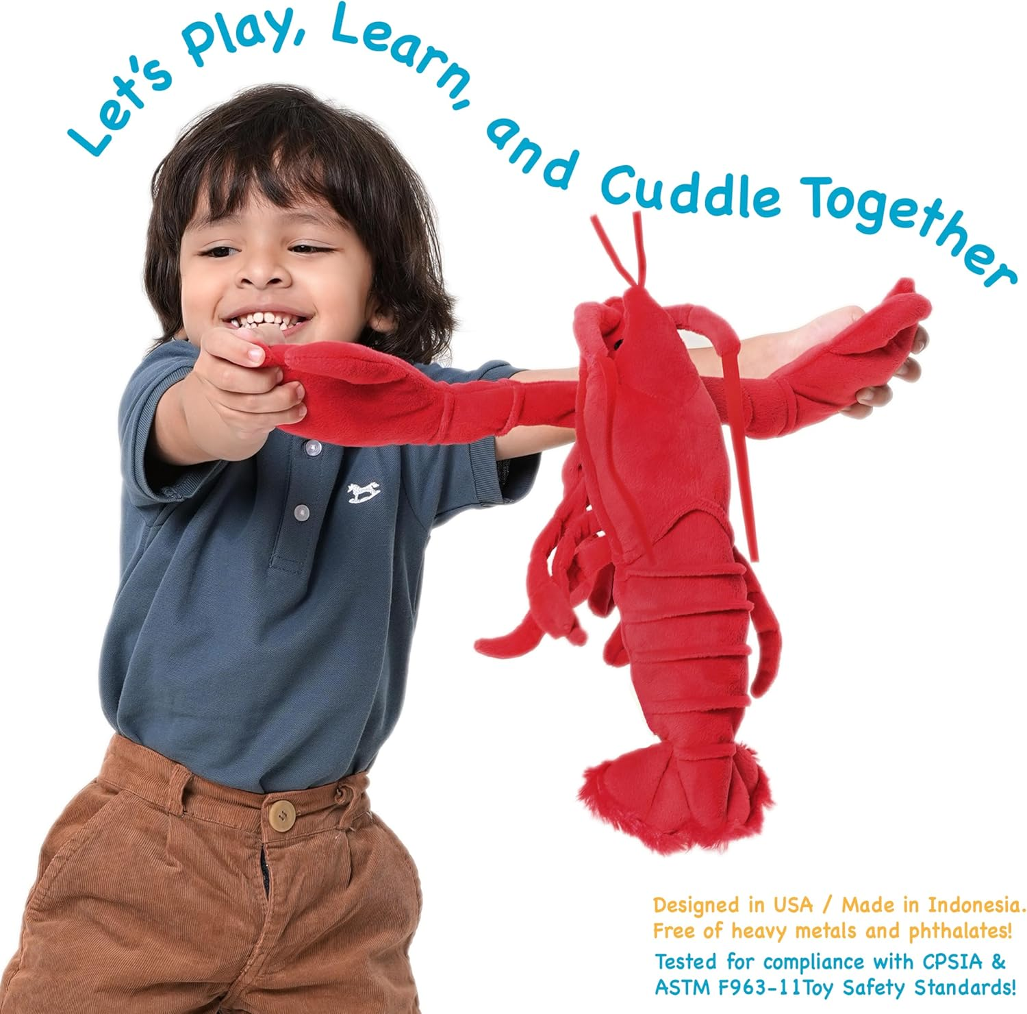 Lenora the Lobster - 13 Inch Stuffed Animal Plush image number 5