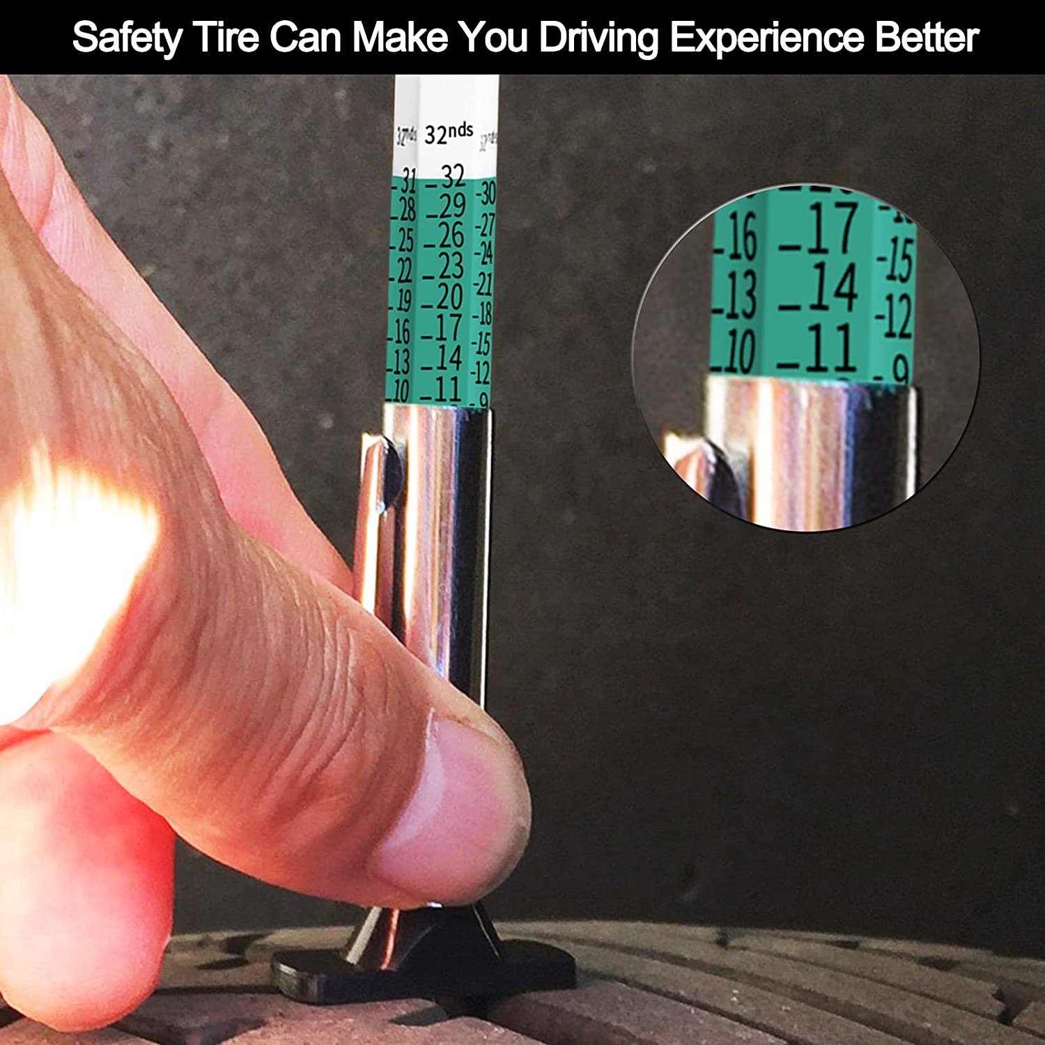 GODESON 88702 Smart Color Coded Tire Tread Depth Gauge Pack of 2 image number 3