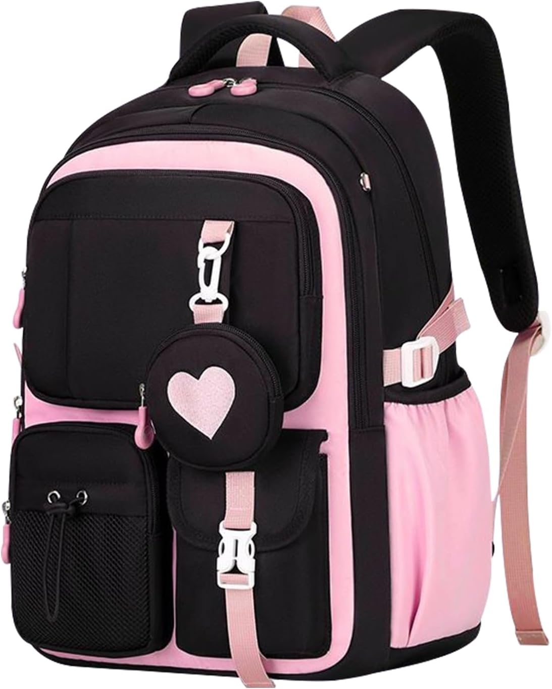 Gwtdtoad Girl Backpack - with Multiple Pockets | Book Bag for Girls - for Middle College Primary Children Teenage Friends