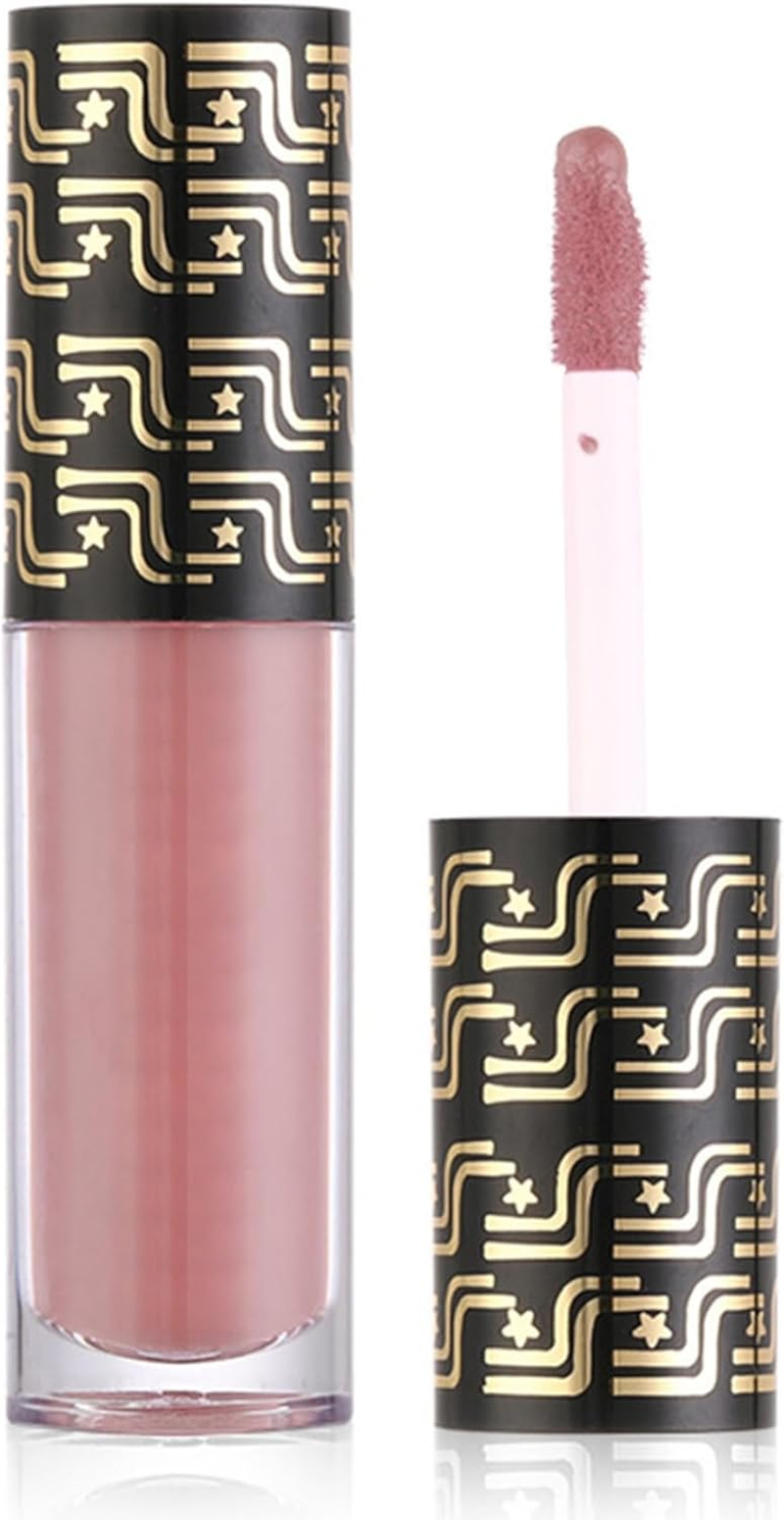 Miutii 1PC Matte Liquid Lipstick Creamy Soft Velvety Lip Gloss Long Lasting Lightweight Non Transfer Water Resistant Lip Stain Nude Pink One Size - Brown image number 6