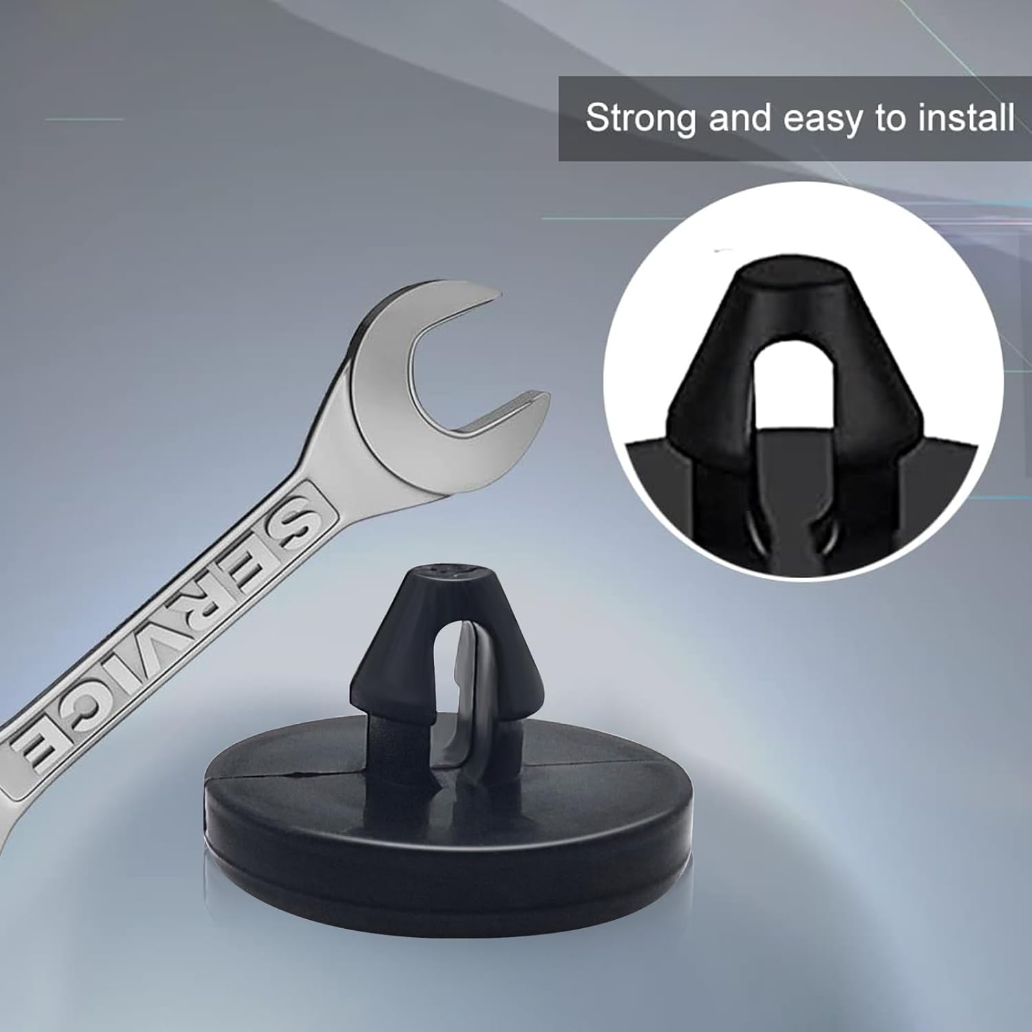 Ajxn 4 PCS Car Truck Auto Brake Pedal Pad Light Switch Stopper Clutch Pedal Pad 90541-06036 (Black), (AJXWQ-4PCS) image number 2