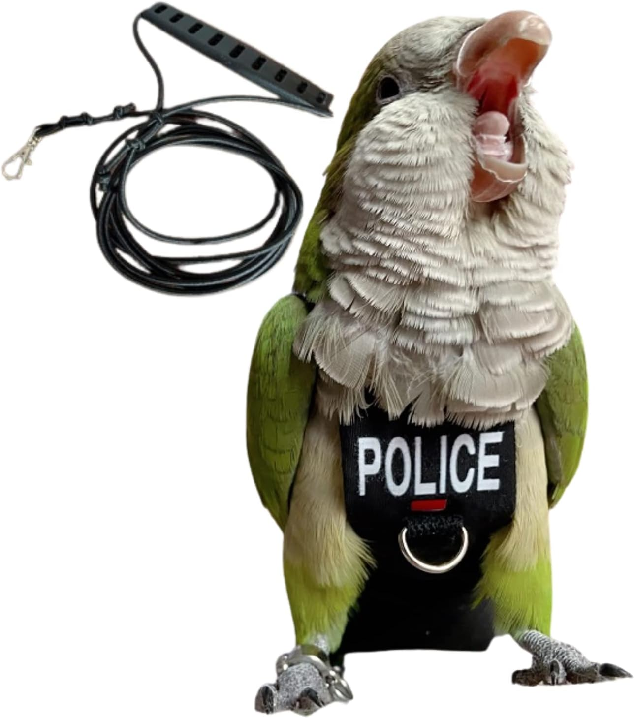 Bird Diaper Harness Flight Suit Clothes, Parrot Flight Suit with Leash for Parrot, Bird Flying Clothes with Rope and Handle for Outdoor Activities Training (With Leash - Xx-Large) image number 1