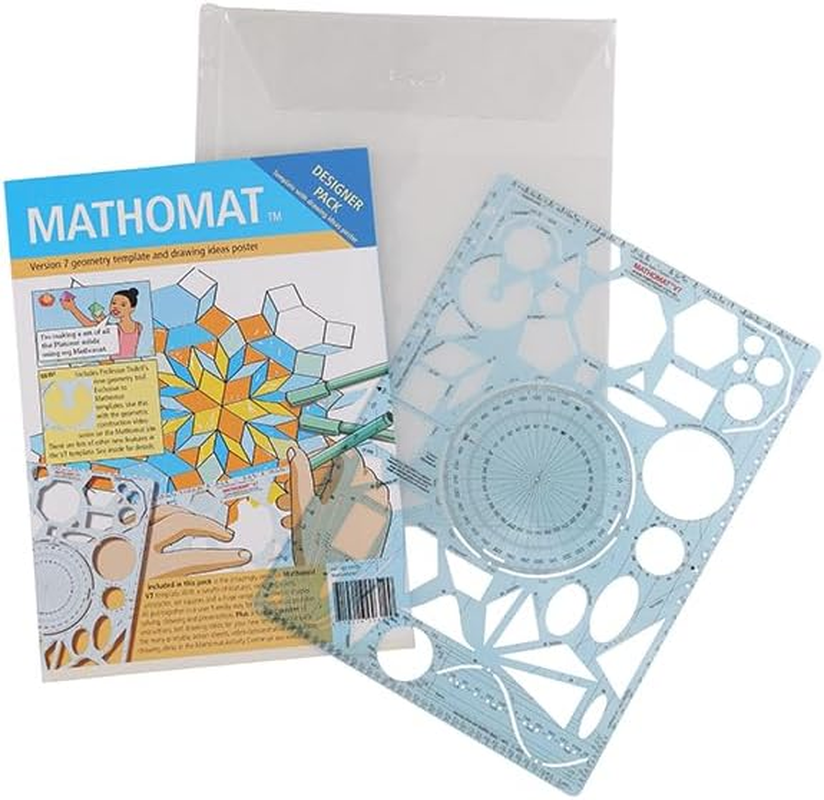Mathomat V7. Designer Student Pack Template in Wallet with Drawing Ideas Poster image number 1