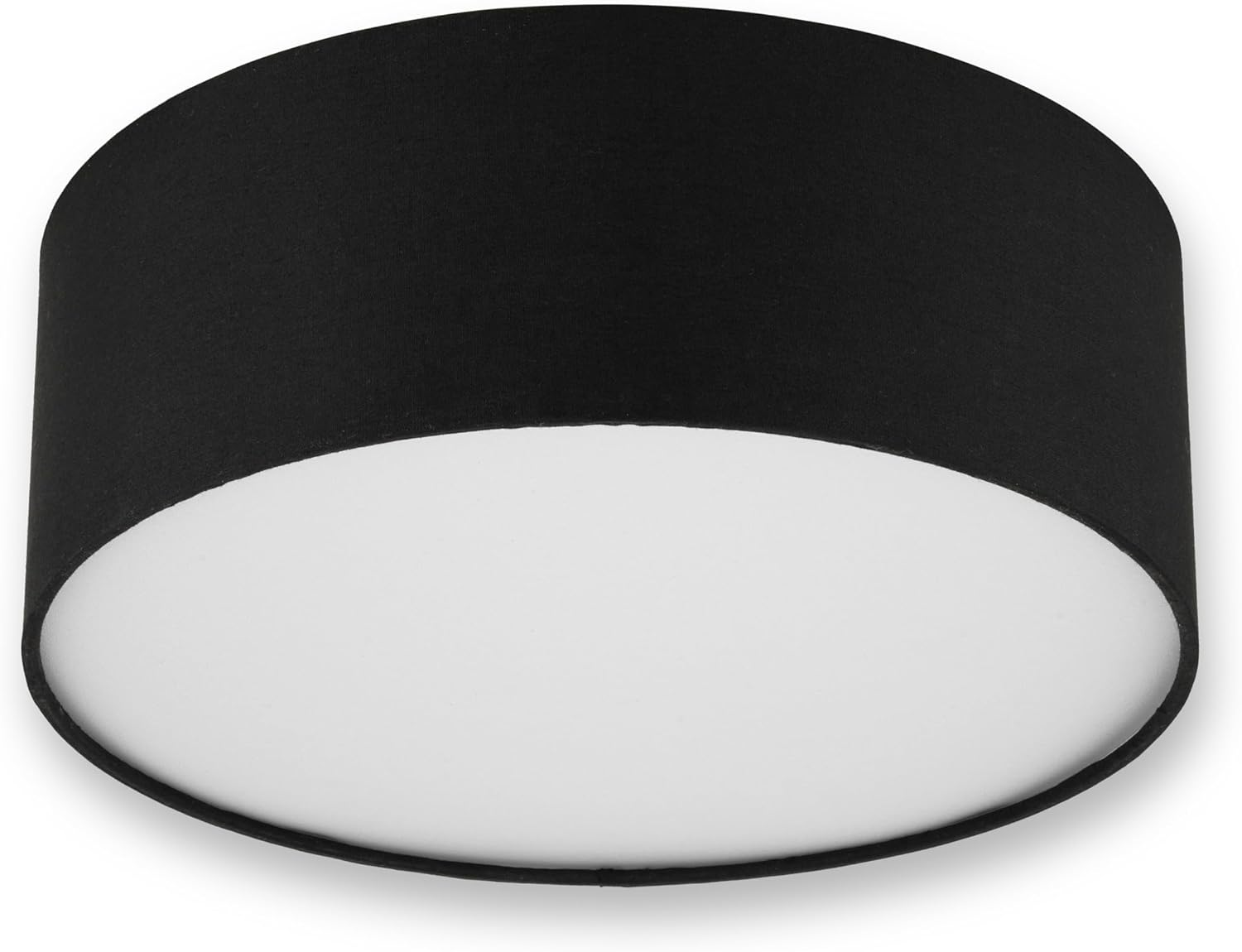 REV Ceiling Lamp round 30Cm with Fabric Shade in Modern Style - Ideal for Bedrooms, Living Rooms and Children'S Bedrooms, Black image number 2