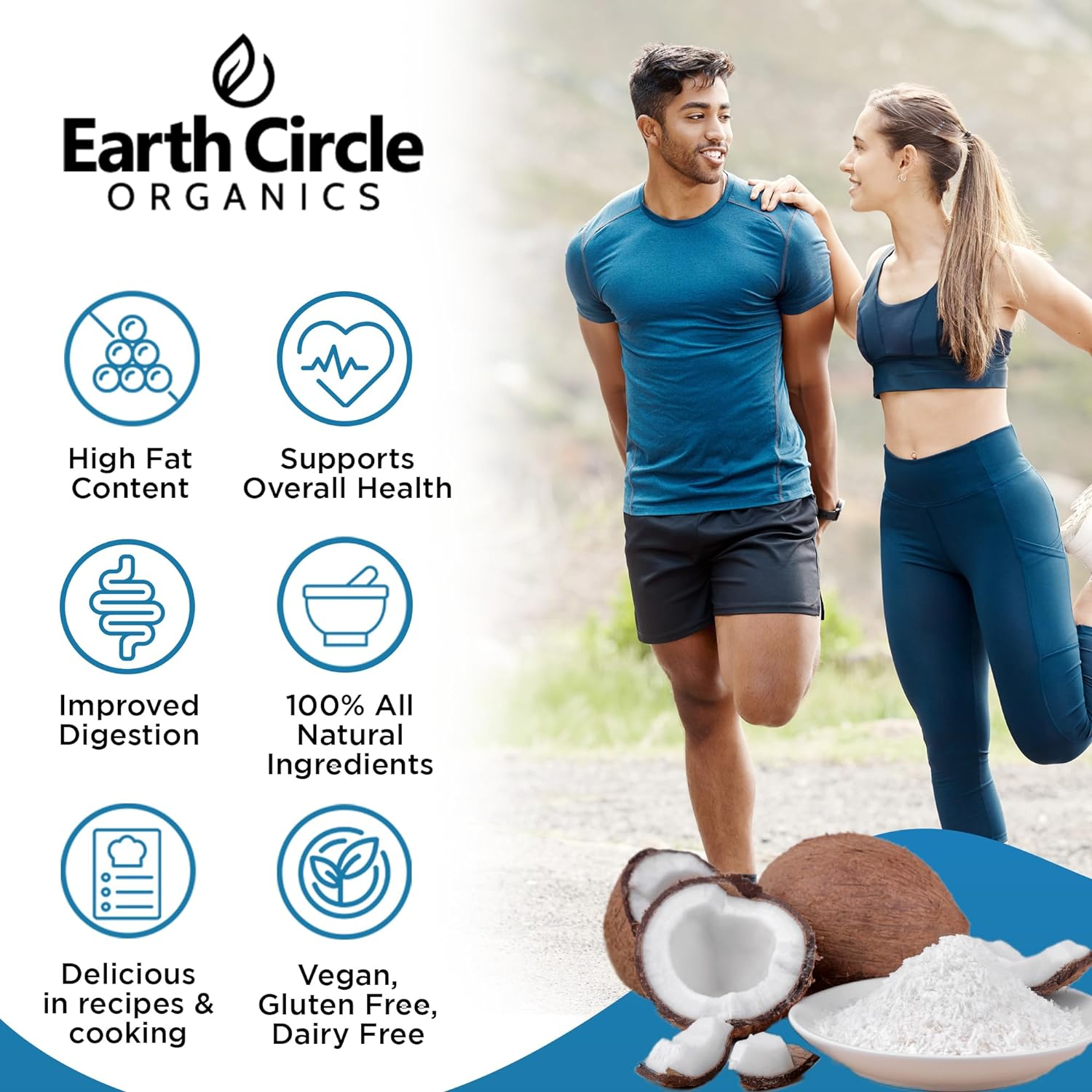 Organic Coconut Cream | Milk Powder, Perfect Keto Coffee Creamer - High in MCT Oil, Vegan, No Added Sugar, Gluten and Dairy Free, Healthy & Tastes Delicious - 1 Pound image number 1