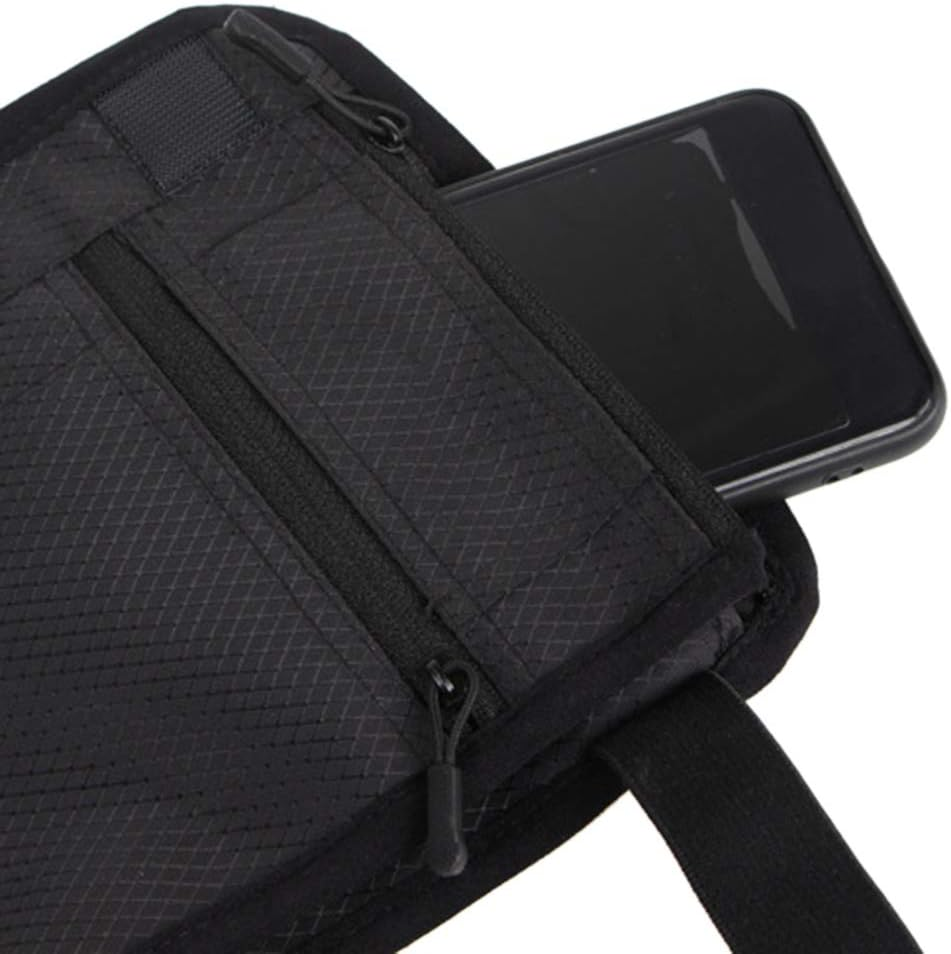 Caralin Travel Leg Money Belt Safe Card Money ID Passport Wallet Hide Bag Security for M Black