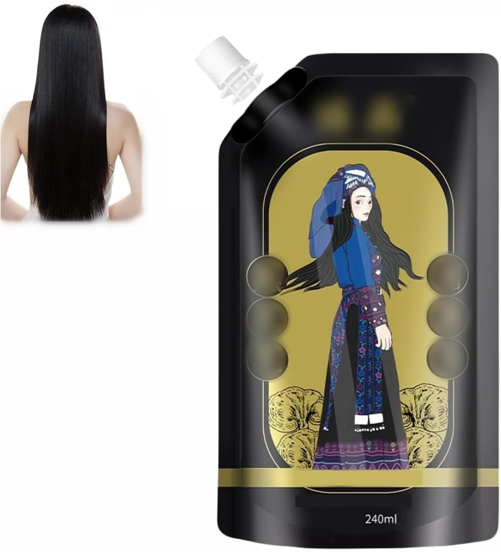 Polygonum Multiflorum Ginger Plant Extract Shampoo, 240Ml Polygonum Multiflorum Oil Control Anti-Dandruff Shampoo, Plant Extract Hair Growth Shampoo image number 2