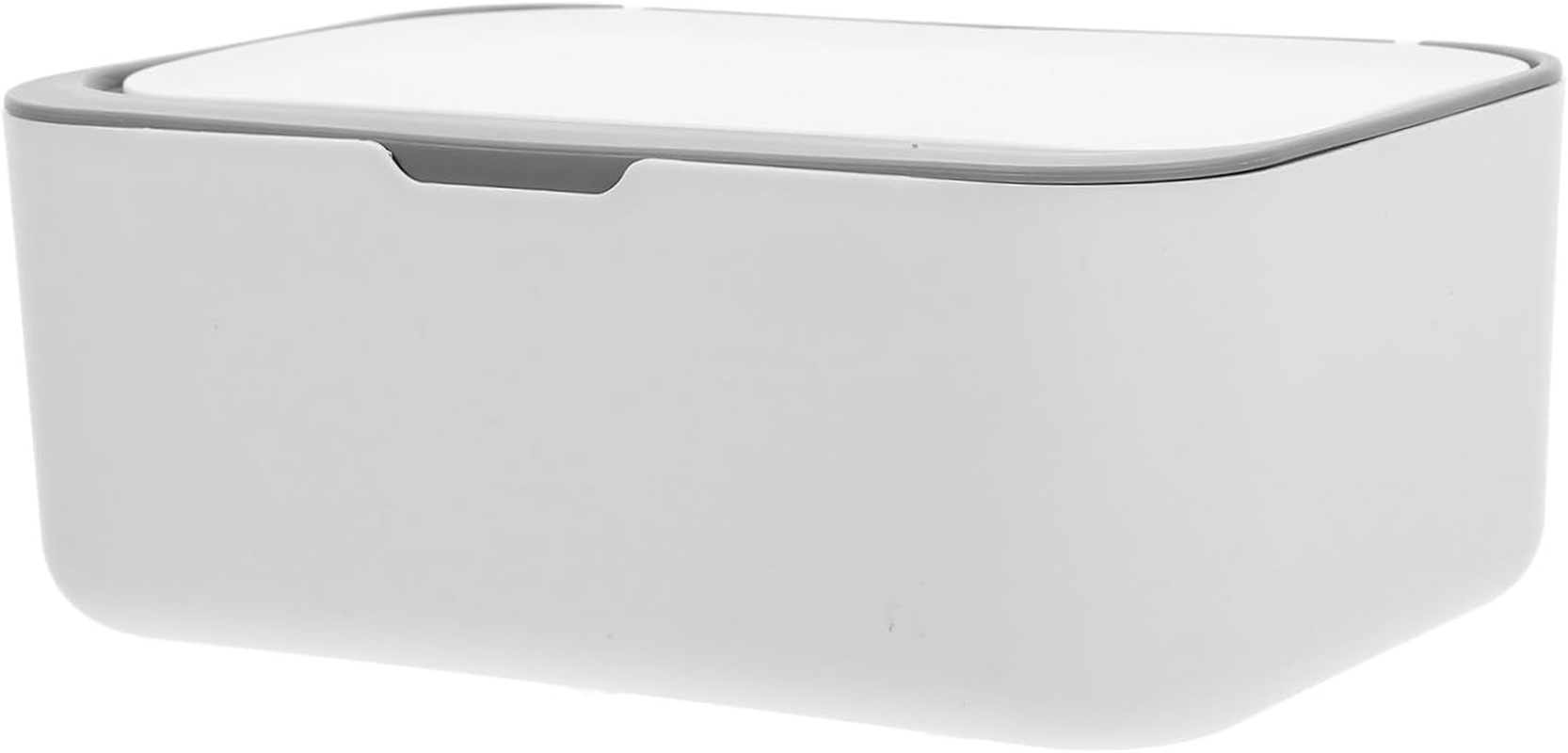 ARTIBETTER Wet Tissue Box Refillable Wipes Dispenser Box Lid for Bathroom Keeps Wipes Fresh for Desktop Travel Use image number 1