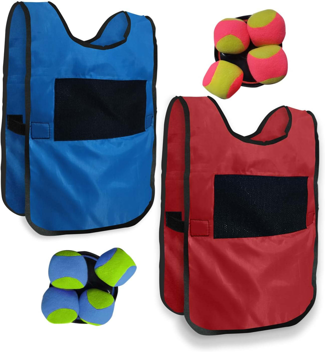 Mad Monkey 2000044 Velcro Catching Game Blue Red image number 1