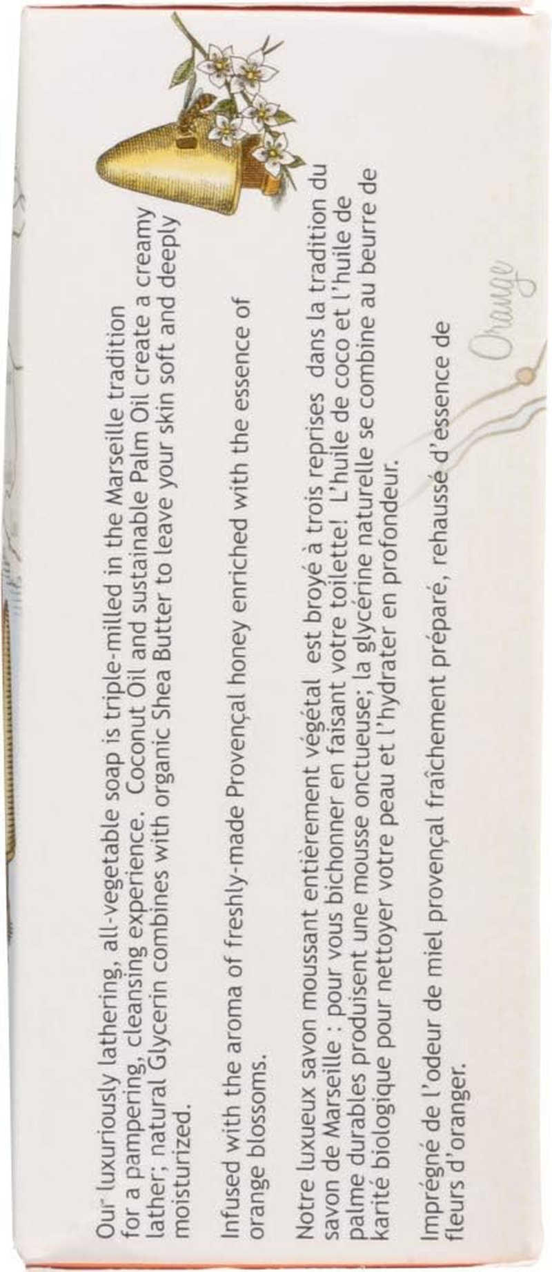 South of France - French Milled Vegetable Bar Soap Orange Blossom Honey - 6 Oz. image number 1