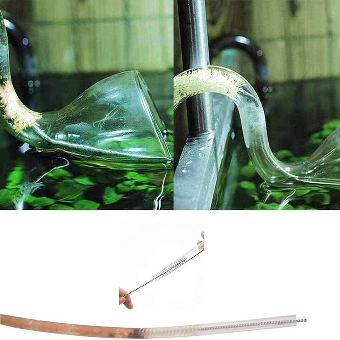 60Inch Long Wire Brush, Long Flexible Tube Cleaning Brush Drain Brush Hose Pipe Brush, Drain Cleaner Sunroof Drain Cleaning Tool for Car, Fridge, Home Kitchen, Fish Tank, Water Pump Accessories image number 2