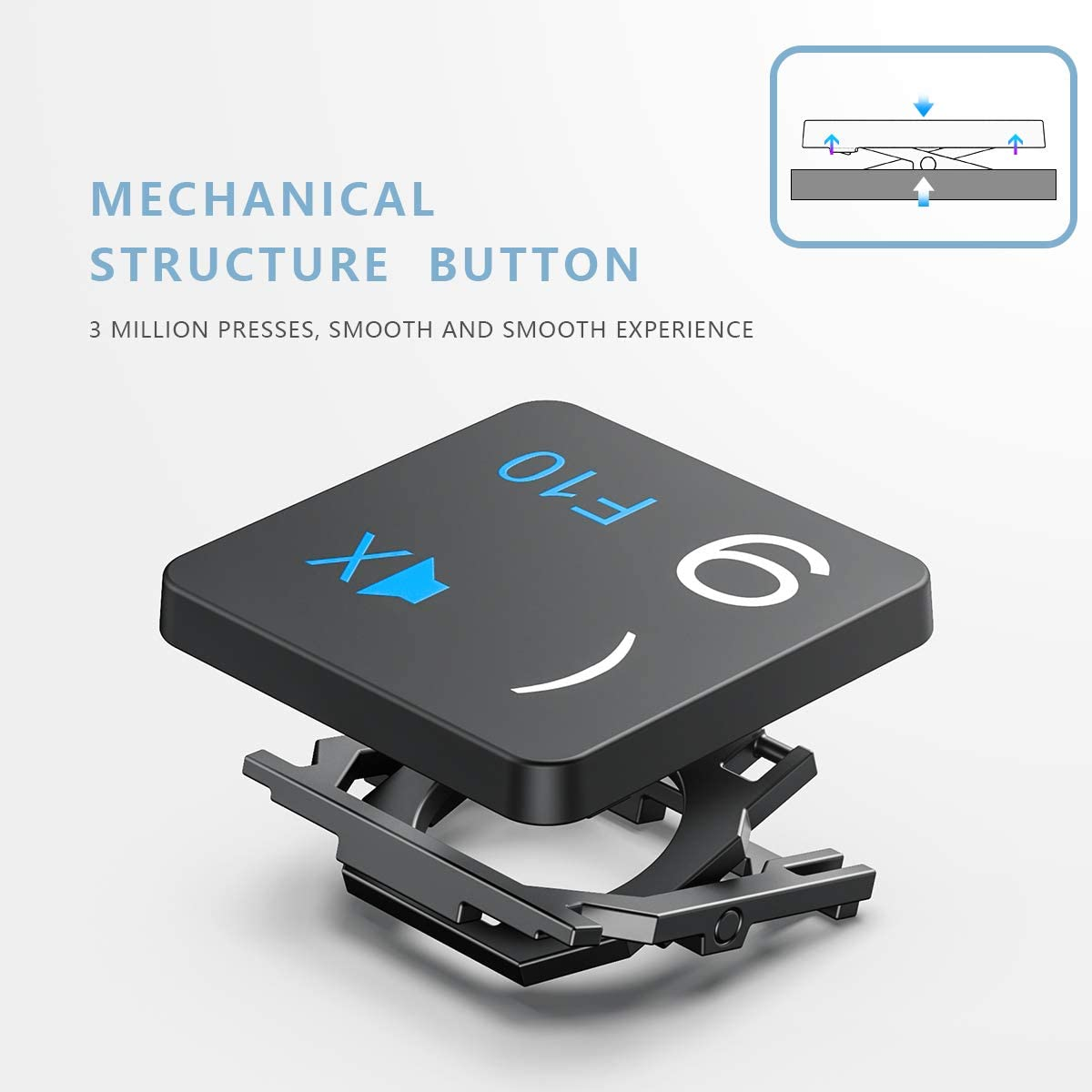 Folding Keyboard,Geyes Portable Travel Foldable Bluetooth Keyboard for Iphone 12/11 /Xs Max/X/8/7 Plus/7/6S Plus/6/Ipad 9.7/Air 2 /Pro 9.7/Ipad Mini 5/4, Samsung Android Tablet Smart Phone (Black) image number 2