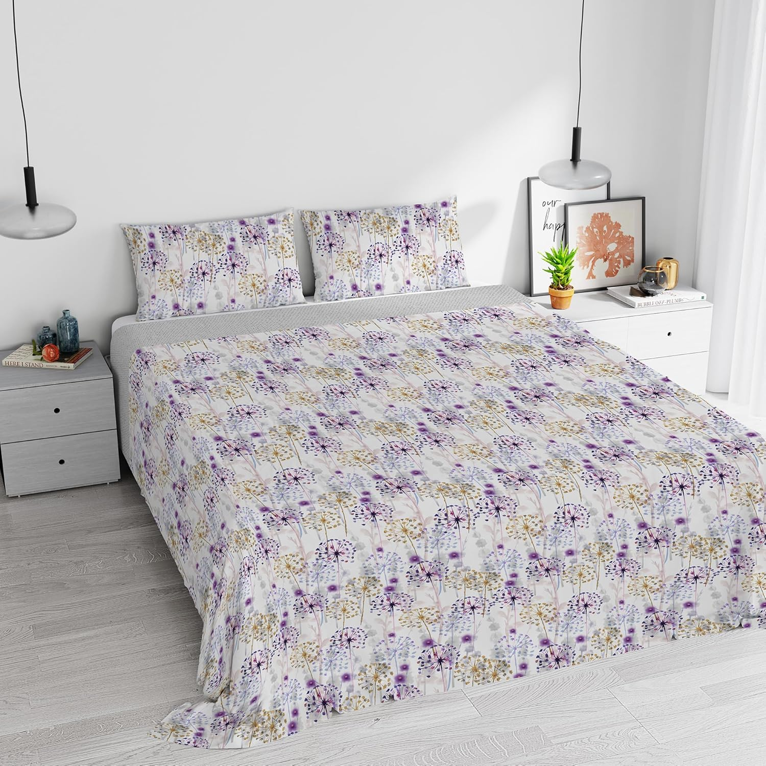 Watercolor Duvet Cover Set Cotton 06 Double