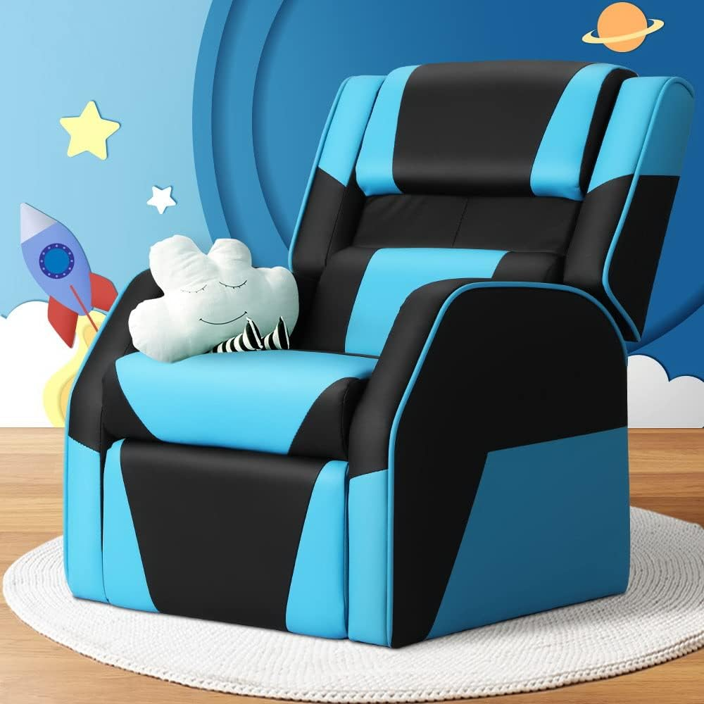 Keezi Kids Recliner Chair Soft Sofa Lounge Couch Children PU Leather Armchair image number 1