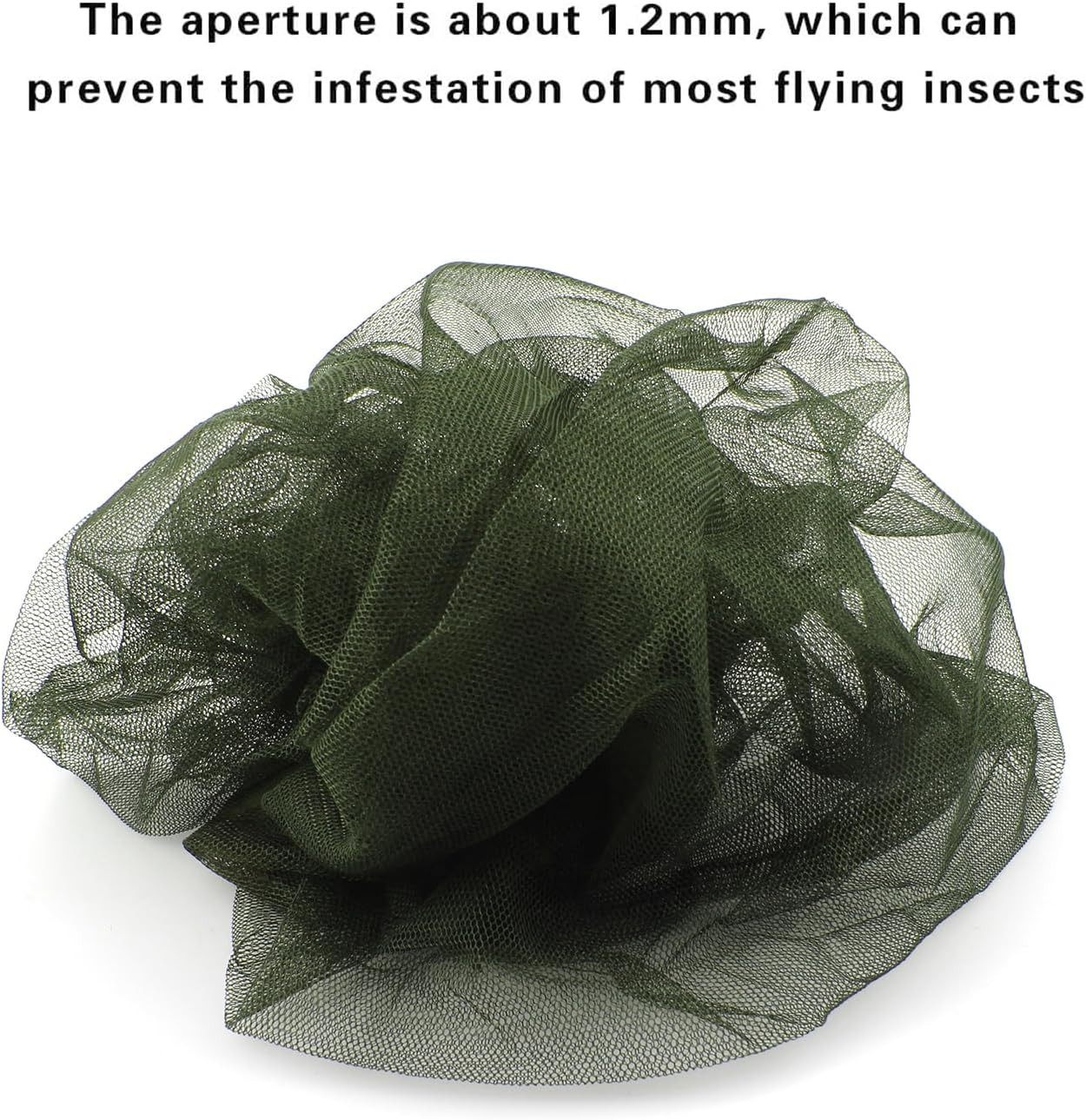 T Tersely 10 Packs of Mosquito Insect Head Net Mesh for Fly & Bug Protection from Fly Bee Bug Outdoor for Fishing Hiking Gardening Black image number 4
