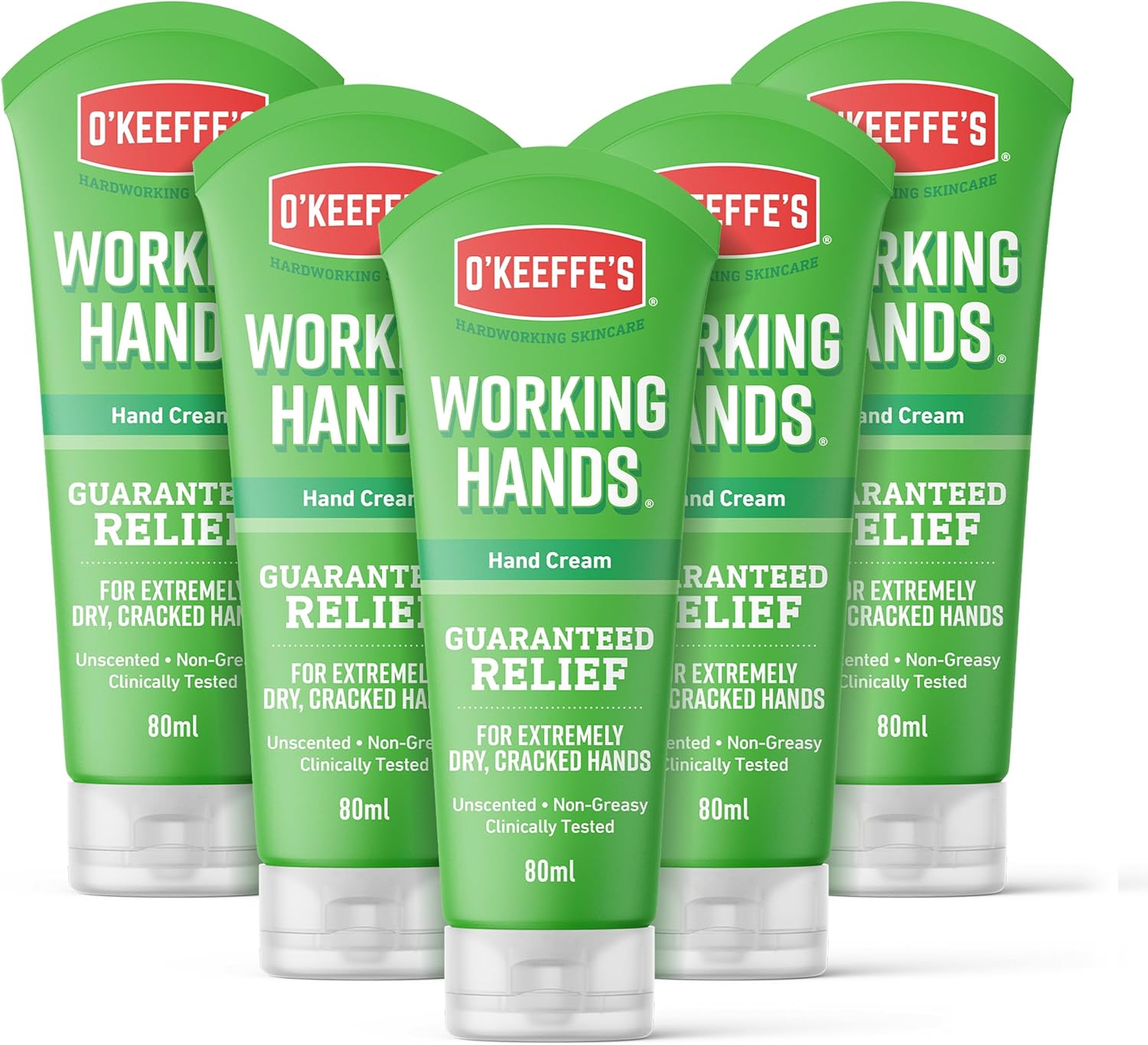 O'Keeffe'S Working Hands, 80Ml Tubes (5 Pack) - Hand Cream for Extremely Dry, Cracked Hands | Instantly Boosts Moisture Levels, Creates a Protective Layer & Prevents Moisture Loss image number 3