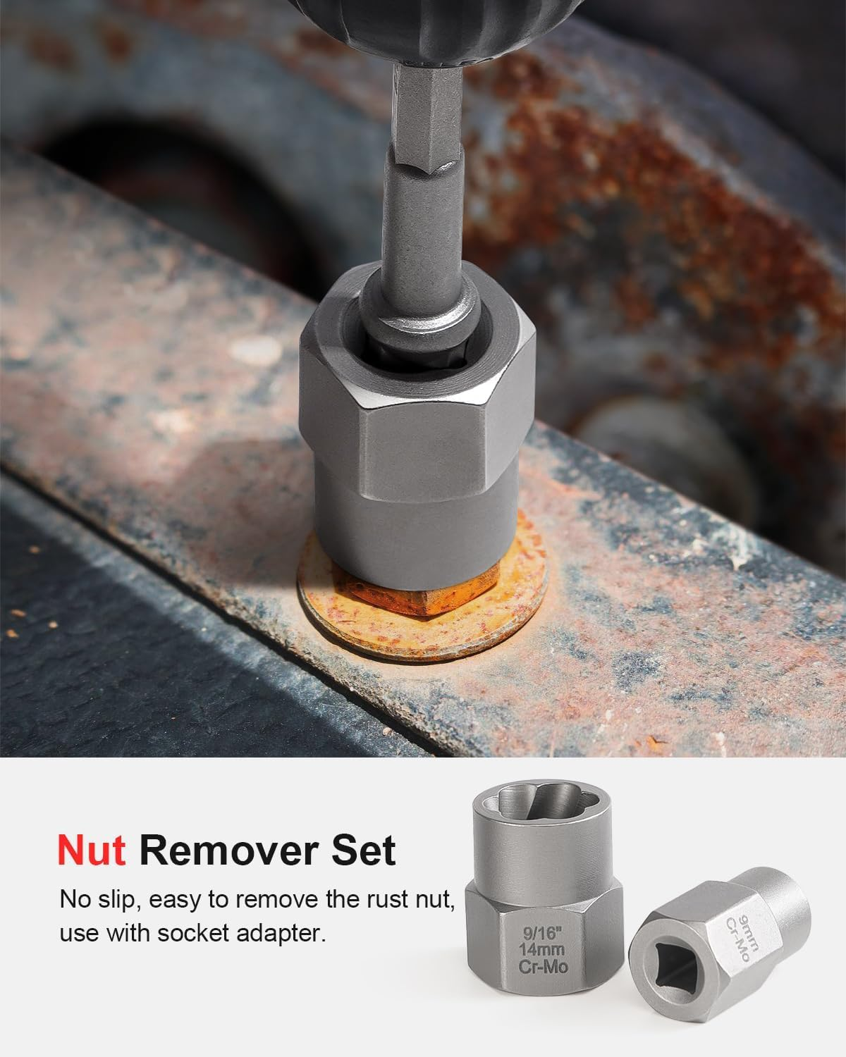 Greywolf 40 Pcs Screw Extractor and Bolt Extractor Set，Left-Handed Drill and Easy Extractor，2-In-1 Nut Extractor ，Bolt Nut Remover，For Stripped, Rusted, Broken Screws, Nuts image number 2