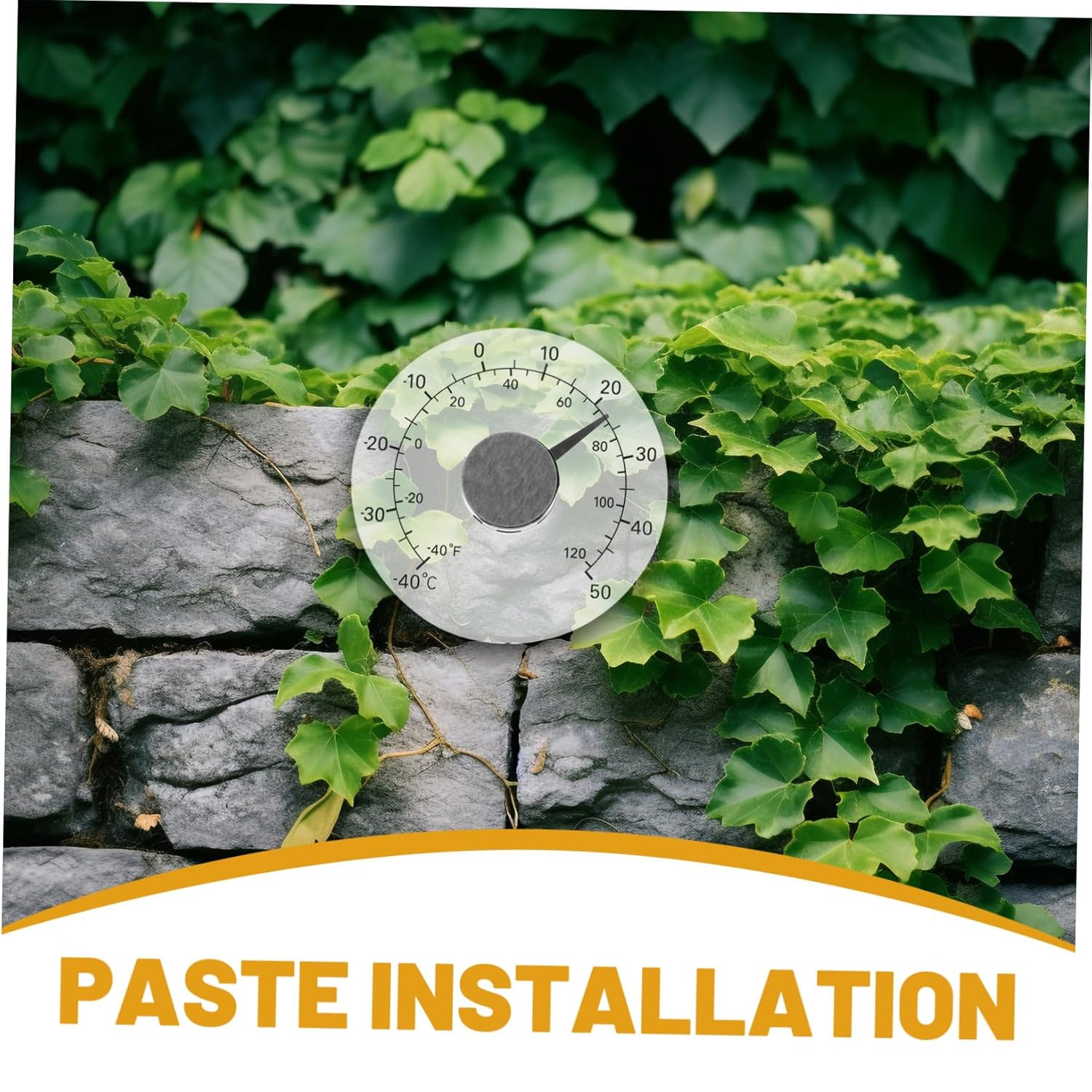 GALPADA Multi-Functional Home Thermometer with Adhesive for Window Indoor Outdoor Use Compact Temperature Gauge for Garage Greenhouse Celsius and Fahrenheit Display image number 6